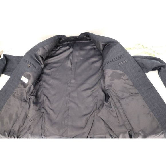 Reiss sport coat Mens 40 two button single breasted blue wool blend notch vented - Picture 10 of 13